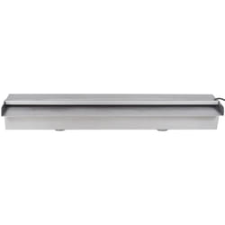 Lame d'eau rectangulaire à led 60 cm en acier inoxydable pour piscine Vidaxl