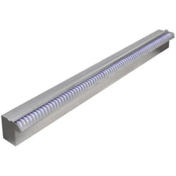 Lame d'eau rectangulaire à led 90 cm en acier inoxydable pour piscine Vidaxl