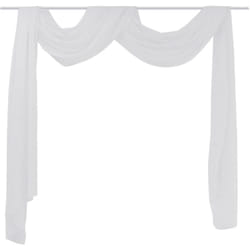 Rideau en voile fine 140x600 cm Blanc Vidaxl