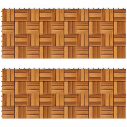 Ce jeu de 20 tuiles de plancher en bois solide est parfait pour orner les surfaces ou les passerelles dans votre jardin, sur  ...