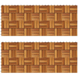 Vidaxl - Kit tuiles de plancher en acacia 30 x 30 cm 20 pcs