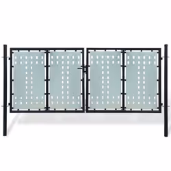 Ce portail de clôture sera une porte d'entrée pratique au style moderne pour isoler votre jardin du monde extérieur. Très sta ...