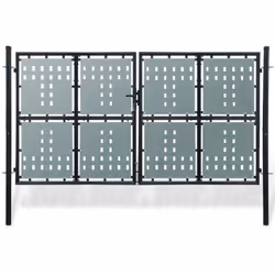 Ce portail de clôture sera une porte d'entrée pratique au style moderne pour isoler votre jardin du monde extérieur. Très sta ...
