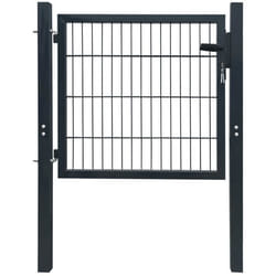 vidaXL Portillon 2D (simple) Gris anthracite 106x130 cm - TU