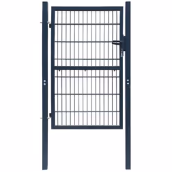 Ce portail de clôture 2D sera une porte d'entrée pratique au style moderne pour isoler votre jardin du monde extérieur. Très  ...