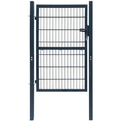 vidaXL Portillon 2D (simple) Gris anthracite 106x190 cm - TU
