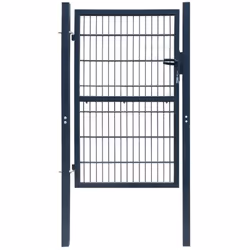 Ce portail de clôture 2D sera une porte d'entrée pratique au style moderne pour isoler votre jardin du monde extérieur. Très  ...