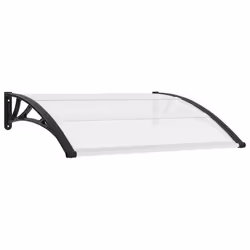 vidaXL Auvent de porte 120 x 100 cm PC