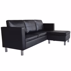 VidaXL 241979 canapé Noir