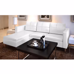 VidaXL 241980 canapé Blanc