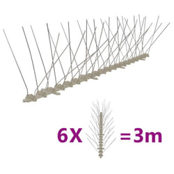Vidaxl - Ensemble de 6 pointes à 4 rangées contre oiseaux Plastique 3 m