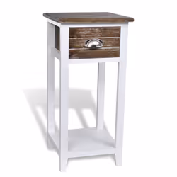 VidaXL 242039, Marron, Blanc, Paulownia, Contre-plaqué, 210 x 265 x 122 mm, 300 mm, 300 mm, 630 mm