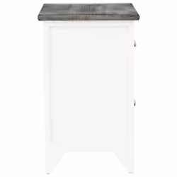 VidaXL 242041 Table de nuit et table de chevet Gris, Blanc - Vue supplémentaire 7