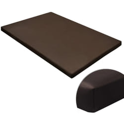Tapis pour chien plat et carré marron m