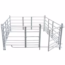 VidaXL 141815 enclos pour le bétail Acier galvanisé Mouton