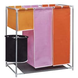 VidaXL 242058 panier à linge Rectangulaire Fonte, Tissu Multicolore