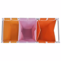 VidaXL 242058 panier à linge Rectangulaire Fonte, Tissu Multicolore - Vue supplémentaire 5