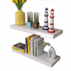 VidaXL 242183 étagères Tablette flottante Mural Panneaux MDF Blanc