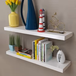VidaXL 242184 étagères Tablette flottante Mural Panneaux MDF Blanc