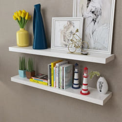 VidaXL 242185 étagères Tablette flottante Mural Panneaux MDF Blanc