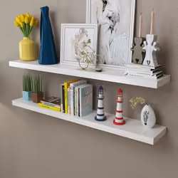 VidaXL 242186 étagères Tablette flottante Mural Panneaux MDF Blanc