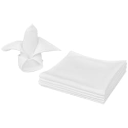 Vidaxl - Serviettes de table 10 pcs Blanc 50x50 cm