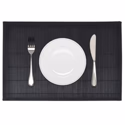 VidaXL 242109 set de table Rectangle Noir 6 pièce(s)