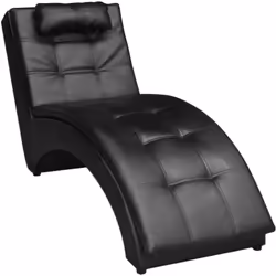 Cette chaise longue en cuir synthétique est un meuble très élégant. Grâce à son design élégant, moderne et ergonomique, la ch ...