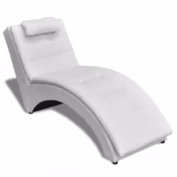 Cette chaise longue en cuir synthétique est un meuble très élégant. Grâce à son design élégant, moderne et ergonomique, la ch ...