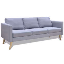 VidaXL 242219, Gris, 3 siège(s), Polyester, 1680 mm, 700 mm, 730 mm