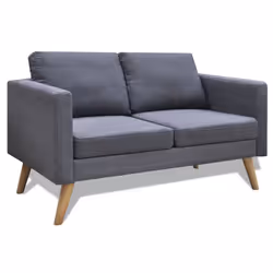 VidaXL 242220, Gris, 2 siège(s), Polyester, 1160 mm, 700 mm, 730 mm