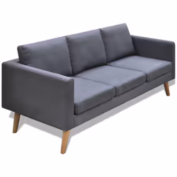VidaXL 242221, Gris, 3 siège(s), Polyester, 1680 mm, 700 mm, 730 mm