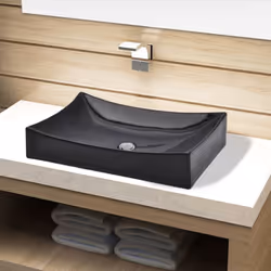 Ce vasque, en céramique premium, sera une touche d'élégance pour toute salle de bains, buanderies et toilettes. Sa finition d ...