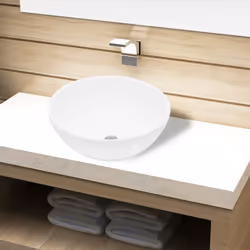 Description générale Ce lavabo en céramique premium apportera une touche d'élégance à toute salle de bain, buanderie ou toile ...
