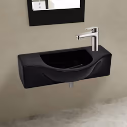 Ce lavabo, en céramique premium, sera une touche d'élégance dans toute salle de bain, buanderie et toilettes. Sa finition d'u ...
