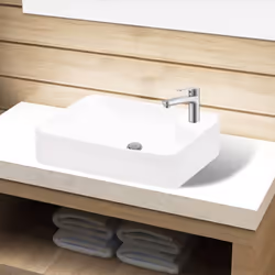 Description générale Ce lavabo, en céramique premium, sera une touche d'élégance dans toute salle de bain, buanderie et toile ...