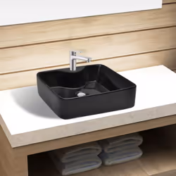 Description générale Ce lavabo en céramique premium est un ajout élégant à toute salle de bain, buanderie ou toilette. Sa fin ...