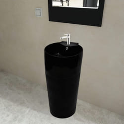 Vidaxl - Vasque à trou de trop-plein/robinet céramique de salle de bain