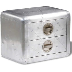 Vidaxl - Table de coin avec 2 tiroirs vintage style d'aviation