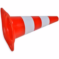 VidaXL 141818 cône et fût de signalisation Cône de circulation Rouge, Blanc Plastique 10 pièce(s) - Vue supplémentaire 4