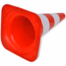 VidaXL 141818 cône et fût de signalisation Cône de circulation Rouge, Blanc Plastique 10 pièce(s) - Vue supplémentaire 5