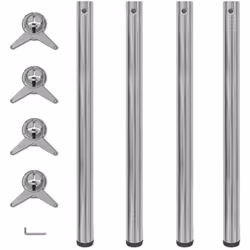 Cet ensemble comprend 4 pieds de table de qualité supérieure qui peuvent être utilisés comme pieds de rechange pour les table ...