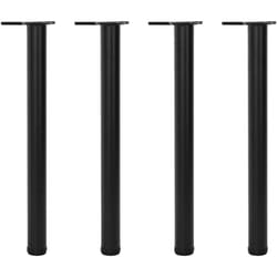 Vidaxl - 4 pieds de table réglables en hauteur 710 mm Noir