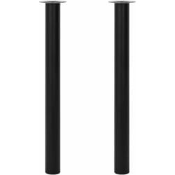 Vidaxl - Pied de table télescopique 2 pcs Noir 710 mm - 1100 mm