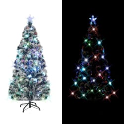 vidaXL Sapin de Noël en fibre optique 210 cm