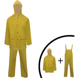 Vidaxl - Combinaison de pluie 2 pcs imperméable résistante à capuche l
