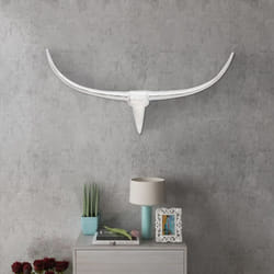 Vidaxl - Décoration murale tête de taureau Aluminium Argenté 96 cm