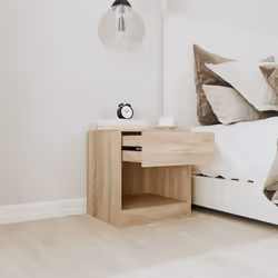 VidaXL 242546 Table de nuit et table de chevet Chêne - Vue supplémentaire 4