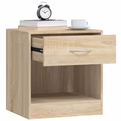 VidaXL 242546 Table de nuit et table de chevet Chêne - Vue supplémentaire 5