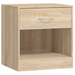 VidaXL 242546 Table de nuit et table de chevet Chêne - Vue supplémentaire 6